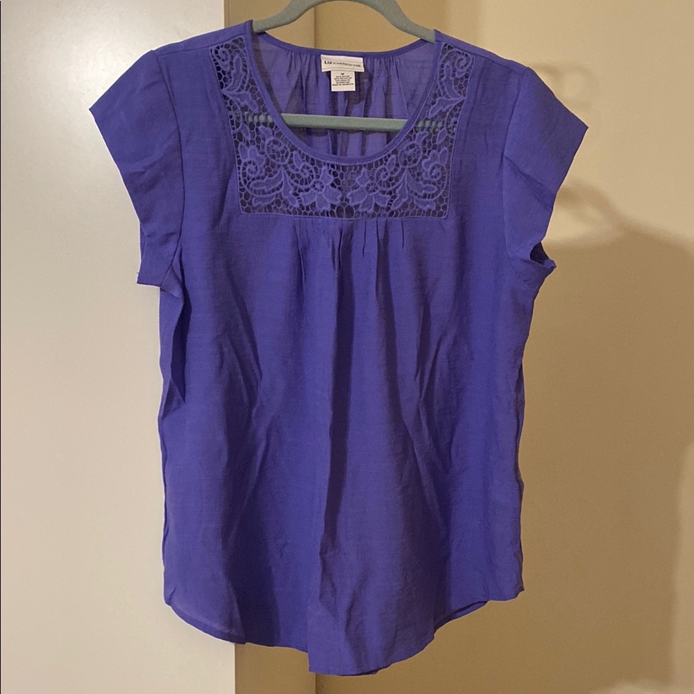 Liz Claiborne - periwinkle short sleeve top